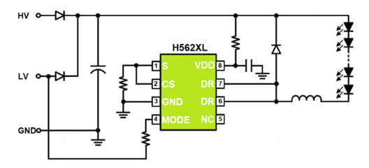 H5628L 80V降壓恒流IC 為72V電動車前大燈打造高效可靠的LED驅動方案